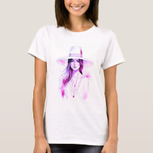 T-shirt mignon violet