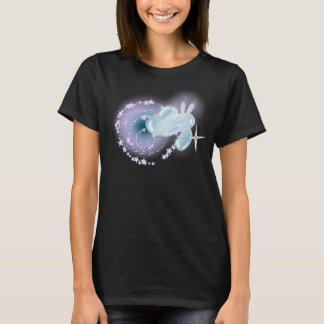 T-shirt mignon Y2K lapin ballon brillant étoiles m