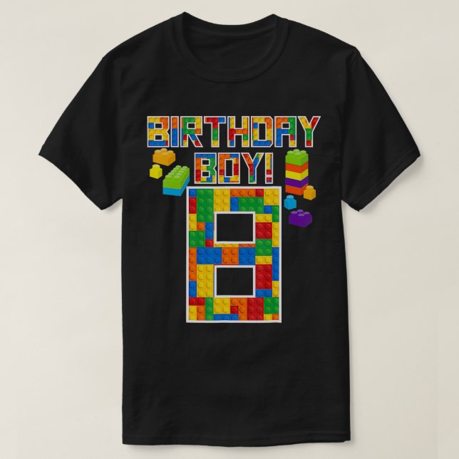 T-shirt Mignonne 8e anniversaire Cadeau 8 ans Bâtiment de  (Design devant)