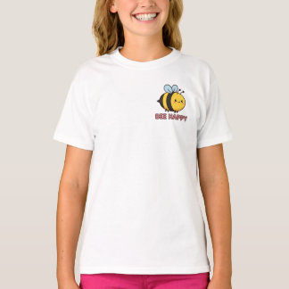 T-shirt Mignonne abeille Kawaii 'Abeille heureuse' jeu de