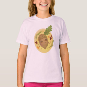 T-shirt mignonne acorne automne