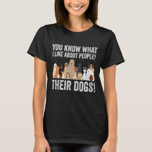 T-shirt Mignonne Amoureux des chiens Vous Savez Ce Que J'A
