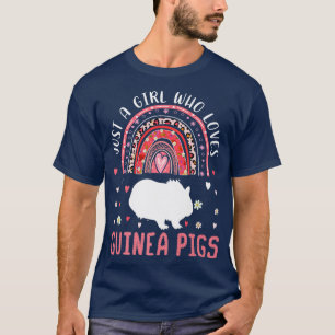 T-shirt Mignonne Arc En Ciel Juste Une Fille Qui Aime Les