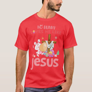T-shirt Mignonne Aucun Lapin M'Aime Comme Jésus Chrétien H