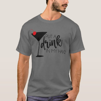 T-shirt Mignonne Bachelorette Bridesmaid Mettre un verre d