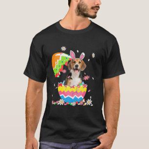 T-shirt Mignonne Beagle Chemise d'Oeuf Jour de Pâques Chie