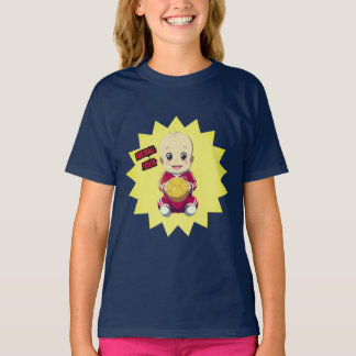 T-shirt Mignonne bébé en tenue de footballeur