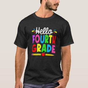 T-shirt Mignonne Bonjour tenue de quatrième année Bonne De