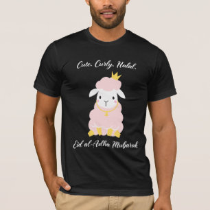 T-shirt Mignonne Boudin Halal Eid Al Adha Moubarak Pour Mu