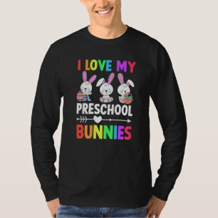 T-shirt Mignonne Bunny Enseignant Étudiant J'Aime Mon Bun