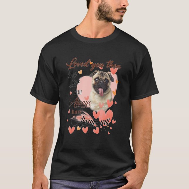 T-shirt Mignonne Carlin Maman Coeurs Joyeux Fête des Mères (Devant)