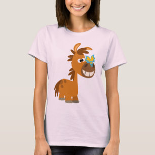 T-shirt Mignonne Cartoon Papillon Pony FemmesT-shirt