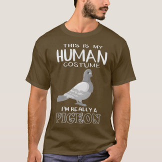 T-shirt Mignonne C'Est Mon Costume Humain Je suis Vraiment