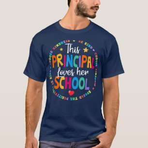 T-shirt Mignonne Cette Principale Aime Son Enseignant En C