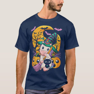 T-shirt Mignonne Citrouille de la licorne Thanksgiving Hal
