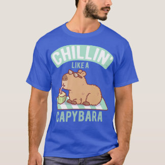 T-shirt Mignonne Comme Une Capybara
