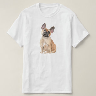 T-shirt Mignonne couleur beige taureau français
