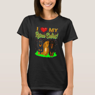 T-shirt Mignonne Dachshund Funny Wiener Chien J'aime Mon S