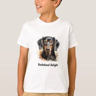 T-shirt mignonne Dachshund pour garçon