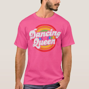 T-shirt Mignonne Dancing Queen Roller Disco les années 70 