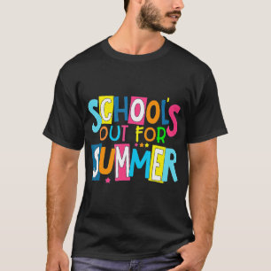 T-shirt Mignonne Dernière Journée D'Écoles Sorties Pour Th
