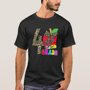 T-shirt Mignonne élèves de 4e année enseignant Leopard App