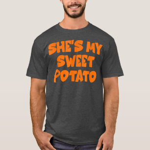 T-shirt Mignonne Elle est ma pomme de terre douce Je Yam S
