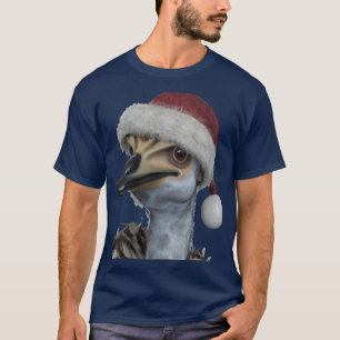 T-shirt Mignonne Emu Australien Portant Un Casquette Festi