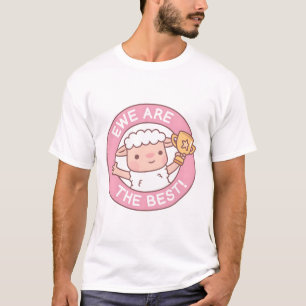T-shirt Mignonne Ewe Sont Les Meilleurs, Jeu De Mouton Drô