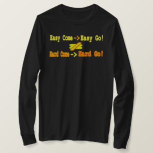 T-shirt Mignonne Expression Design Easy Come Equation. Com