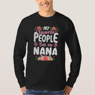 T-shirt Mignonne Fête des Mères Mon peuple favori m'appell