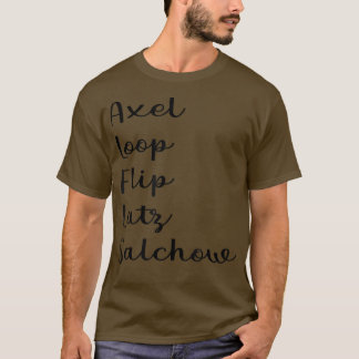 T-shirt Mignonne Figure Patinage Chemises Filles Ados Ice