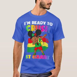 T-shirt Mignonne Fille Noire Dabbing Je Suis Prêt À Écrase