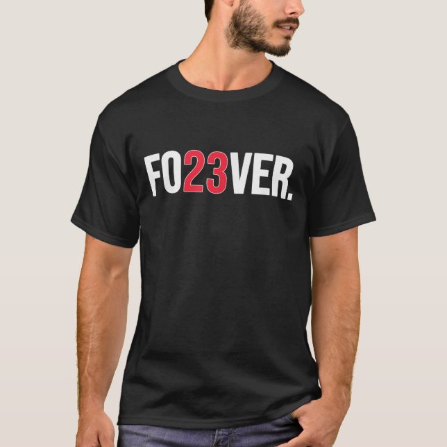 T-shirt Mignonne Fo23ver Numéro Trendy Baseball Team Sport (Devant)