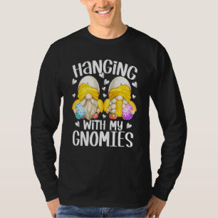 T-shirt Mignonne Gnome De Poussins De Pâques Pour Les Femm