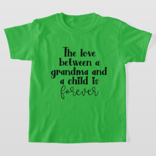 T-shirt mignonne grand-mère amour mot art unisex