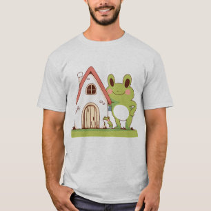 T-shirt mignonne grenouille caricature