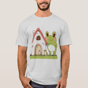T-shirt mignonne grenouille caricature
