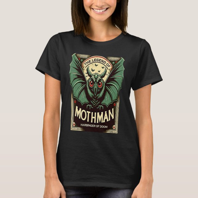 T-shirt Mignonne Harbinger en cristal de Doom Mothman (Devant)