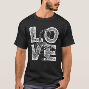 T-shirt Mignonne I Love Scorpion Thème Idée Pour Animal