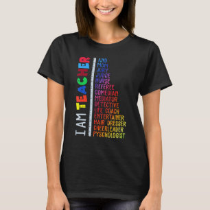 T-shirt Mignonne Je Suis Enseignant Et Maman Jury Juge Inf