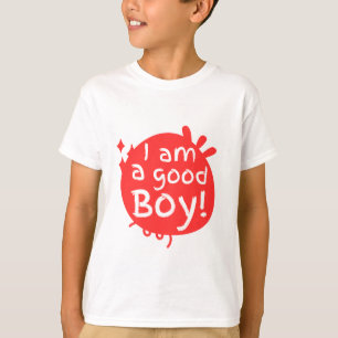 T-shirt Mignonne "Je suis un bon garçon" Toddler Tee