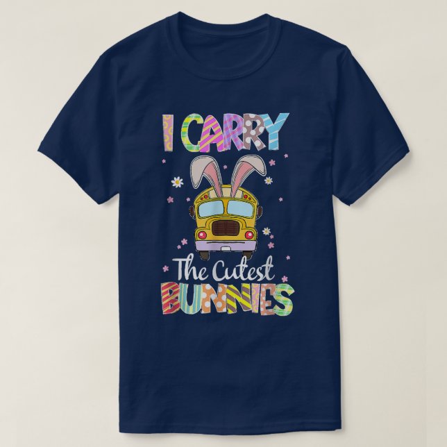 T-shirt Mignonne Je Transporte Le Chauffeur De Bus De L'Éc (Design devant)