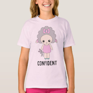 T-shirt Mignonne Joyeux Mouton Plutôt Confiant Poupée