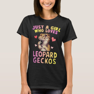 T-shirt Mignonne Juste Une Fille Qui Aime Leopard Geckos L