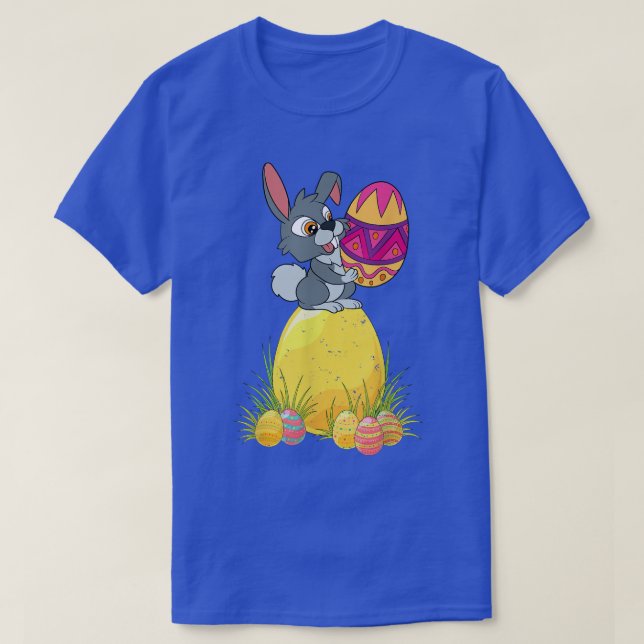 T-shirt Mignonne Lapin Amant Jour de Pâques Oeufs de Pâque (Design devant)