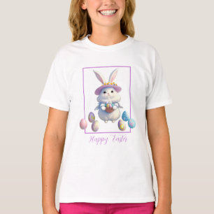 T-shirt Mignonne lapin de Pâques 01