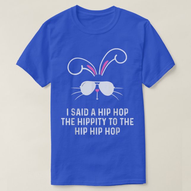 T-shirt Mignonne lapin en verre soleil Hip hop Hippie Vint (Design devant)