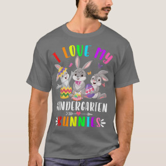 T-shirt Mignonne Lapin J'Aime Mes Lapins De Maternelle Lap