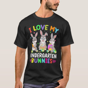 T-shirt Mignonne Lapin J'Aime Mon Enfant Gardergarten Bunn
